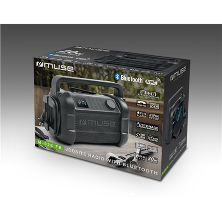 Muse | M-928 FB | Radio Speaker | Waterproof | Bluetooth | Black | Portable | Wireless connection