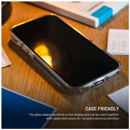 Fixed Screen protector | Apple | iPhone 17 Pro | Tempered glass | Black | Full Cover 2.5D