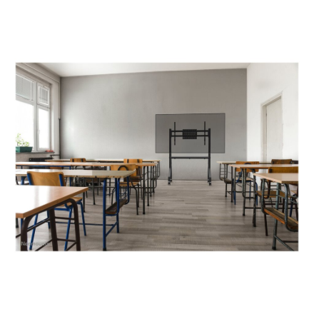 Neomounts Floor stand | FL50-525BL1 TV trolley | Adjustable Height | 55-86 " | Maximum weight (capacity) 76 kg | Black