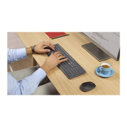 Logitech | MK235 | Keyboard and Mouse Set | Wireless | Mouse included | Batteries included | US | Black