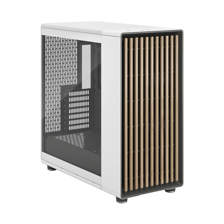 Fractal Design Computer Case | North XL | Chalk White TG Clear | ATX