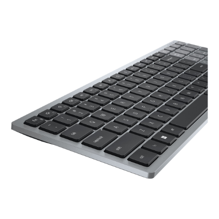 Dell | Keyboard | KB740 | Keyboard | Wireless | Russian | Titan Gray