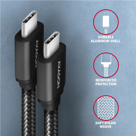 AXAGON | Data and charging USB 3.2 Gen1 cable, 3 m | BUCM3-CM30AB | USB Type C - USB Type C