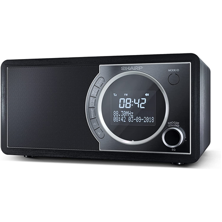 Sharp DR-450(BK) Digital Radio, FM/DAB/DAB+, Bluetooth 4.2, Alarm function, Midnight Black | Sharp | Digital Radio | DR-450(BK) | Bluetooth | Midnight Black