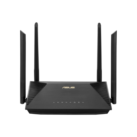 Wireless AX1800 Dual Band Gigabit Router | RT-AX53U | 1201+600 Mbit/s | Ethernet LAN (RJ-45) ports 4 | Mesh Support No | MU-MiMO Yes | No mobile broadband | Antenna type External antenna x 4 | 36 month(s)