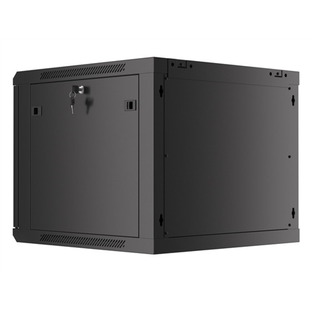 Lanberg | Rack cabinet 19" wall-mount 9U/600x600 (flat pack) V2 | WF01-6609-10B | Black