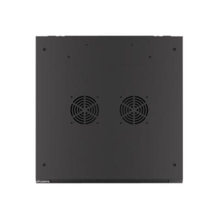 Lanberg | Rack cabinet 19" wall-mount 9U/600x600 (flat pack) for self-assembly with metal door | WF01-6609-00B | Black