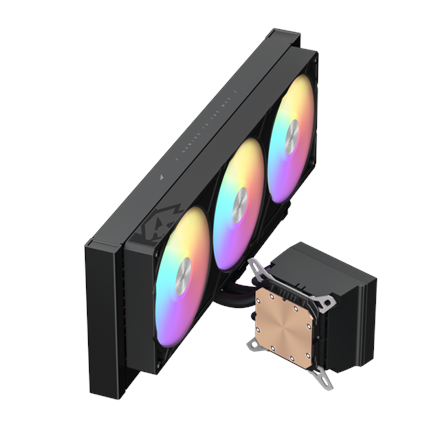 Gamemax CPU Liquid Cooler | GLACIER 360 LCD BK | Black