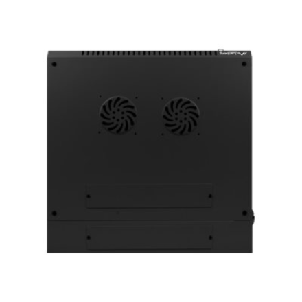 Lanberg | Rack cabinet 19" double-section wall-mount 12U/600x600 (flat pack) | WF02-6612-10B | Black
