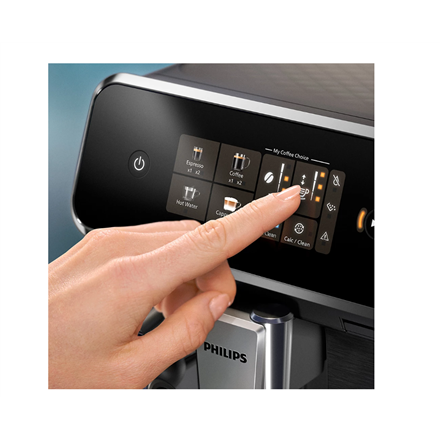 Philips Coffee maker | EP2331/10 | Pump pressure 15 bar | Built-in milk frother | Automatic | 1500 W | Black