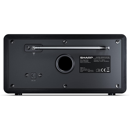 Sharp DR-450(BK) Digital Radio, FM/DAB/DAB+, Bluetooth 4.2, Alarm function, Midnight Black | Sharp | Digital Radio | DR-450(BK) | Bluetooth | Midnight Black