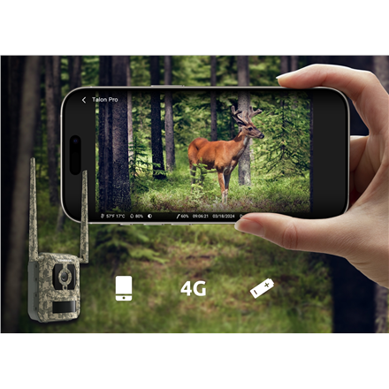 Reolink | 4K 4G Cellular Trail Camera with Live Streaming | Talon Series S130 | Trail | 8 MP | 4mm/F1.6 | IP67 | H.265 | MicroSD Card, up to 256 GB