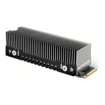 AXAGON Aluminum passive cooler for single and double-sided M.2 SSDs size 2280, height 24 mm | CLR-M2XT