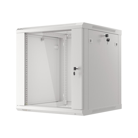 Lanberg | Rack cabinet 19" wall-mount 12U/600x600 (flat pack) V2 | WF01-6612-10S | Grey