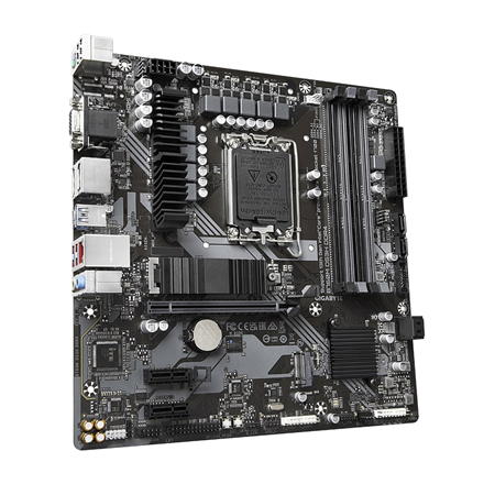 Gigabyte | B760M DS3H DDR4 1.0 M/B | Processor family Intel | Processor socket LGA1700 | DDR4 DIMM | Memory slots 4 | Supported hard disk drive interfaces SATA, M.2 | Number of SATA connectors 4 | Chipset Intel B760 Express | Micro ATX