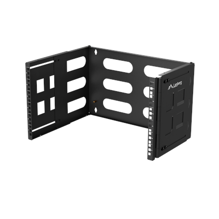 Lanberg Folding Bracket Wall-mount 19" 6U | FB01-5406-10B | Black