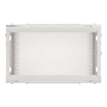 Lanberg | Rack cabinet 19" wall-mount 6U/600x450 for self-assembly with metal door (flat pack) | WF01-6406-00S | Grey