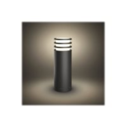 Philips Hue Lucca Outdoor Pedestal Lantern | E27 | 9 W | Warm white