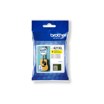 Brother LC421XLY Ink Cartridge, Yellow | Brother LC421XLY | Ink Cartridge | Yellow