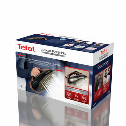 TEFAL | Steam Iron | Ultimate Power Pro FV9E50E0 | Steam Iron | 3200 W | Water tank capacity 350 ml | Continuous steam 85 g/min | Steam boost performance 300 g/min