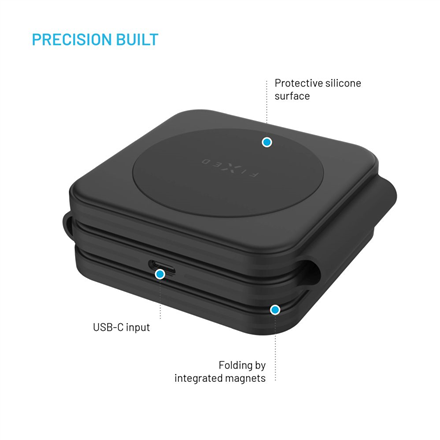 Fixed | Wireless Foldable Charger 3in1 Flex for Samsung | FIXFLE-SA-BK | Black