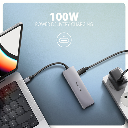 AXAGON USB-C 5Gbps 5in1 Hub | HMC-5H60