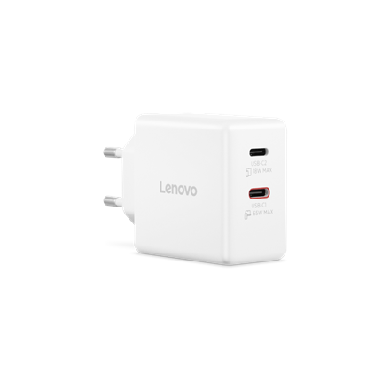 Lenovo Dual USB-C 65W GaN Charger | USB-C | 65 W | Charger