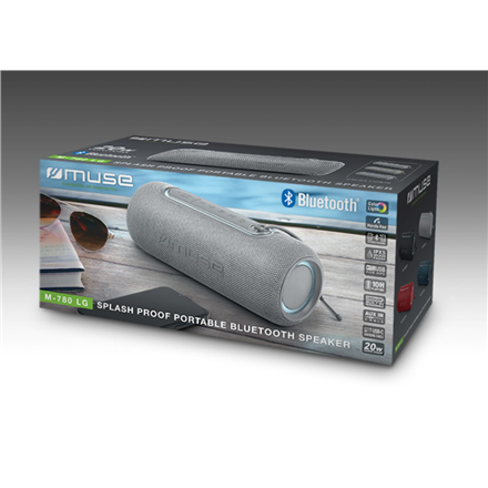 Muse | M-780 LG | Speaker Splash Proof | Waterproof | Bluetooth | Silver | Portable | Wireless connection