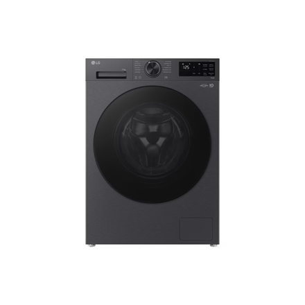 LG Washing machine | F4X5011TBB | Energy efficiency class A | Front loading | Washing capacity 11 kg | 1400 RPM | Depth 57 cm | Width 60 cm | Display | LED | Steam function | Direct drive | Wi-Fi | Matte Black