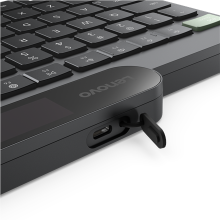 Lenovo | Self-Charging | Keyboard | Bluetooth | Lithuanian | Black