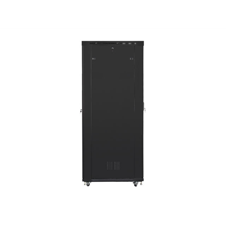 Lanberg | Rack cabinet 19" free-standing 47U/800x1200 (flat pack) with glass door, LCD | FF01-8247-12BL | Black