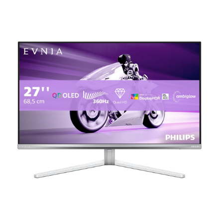 Philips | 27M2N8500/00 | 27 " | OLED | 16:9 | 360 Hz | 0.03 ms | 2560 x 1440 pixels | 250 cd/m² | HDMI ports quantity 2 | White