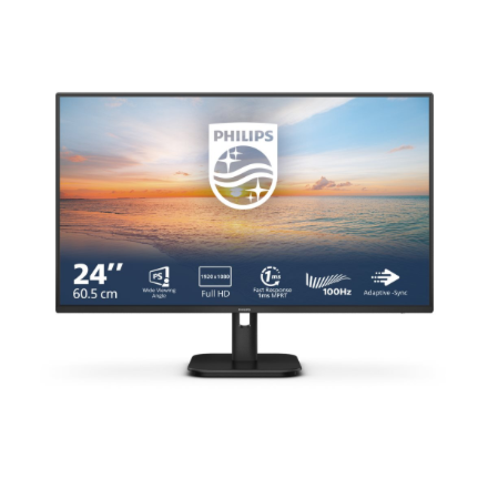 Philips | 24E1N1100A/00 | 24 " | IPS | 16:9 | 100 Hz | 1 ms | 1920 x 1080 pixels | 250 cd/m² | HDMI ports quantity 1 | Black | Warranty 36 month(s)