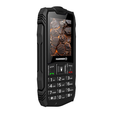 SALE OUT. Hammer ROCK LTE | Black | 2.4 " | IPS | 48 MB | 128 MB | Dual SIM | 3G | Main camera resolution 2 MP | 3000 mAh | USED, REFURBISHED, WITHOUT ACCESSORIES