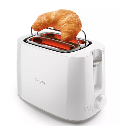 Philips | Toaster | HD2581/00 Daily Collection | Power 760-900 W | Number of slots 2 | Housing material Plastic | White