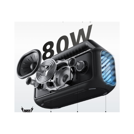 Anker Soundcore | Portable Bluetooth Speaker | Boom 2 | 80 W | Waterproof | Bluetooth | Phantom Black | Portable | Wireless connection