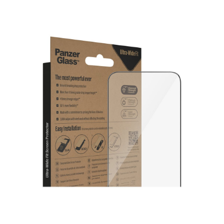 PanzerGlass | Screen protector | Apple | iPhone 14 Pro Max | Glass | Transparent | Ultra-Wide Fit