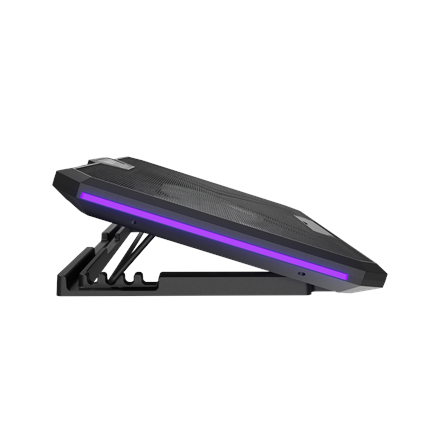 Fury Laptop Cooler Cooling Pad Fury Gunbai G3 Fans, RGB LED Light, 2 USB, 14.1-17.3"