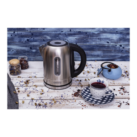 Camry | Kettle | CR 1253 | With electronic control | 2200 W | 1.7 L | Stainless steel | 360° rotational base | Stainless steel