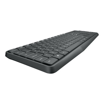 Logitech | MK235 | Keyboard and Mouse Set | Wireless | Mouse included | Batteries included | US | Black