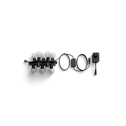 Philips Hue Festavia Globe Outdoor Fairy Lights, 7 m | 30 W | Bluetooth, Zigbee