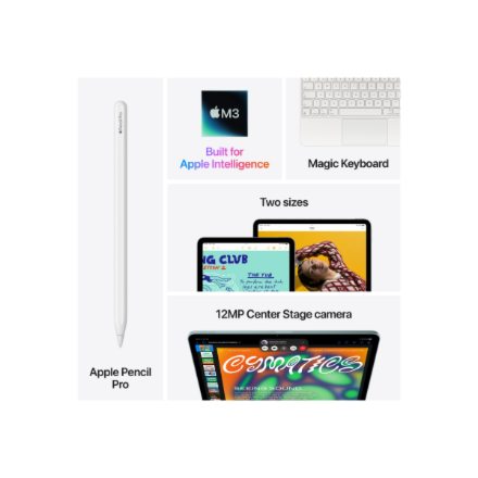 Apple iPad Air | 11 " | Space Grey | Liquid Retina | Apple M3 | 128 GB | Wi-Fi | Bluetooth | 5.3 | iOS | Warranty 12 month(s)