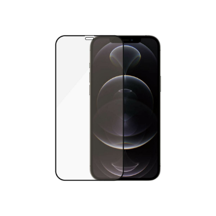 PanzerGlass | Apple | For iPhone 12/12 Pro | Glass | Black | 100% touch; The coating is non-toxic | Case Friendly