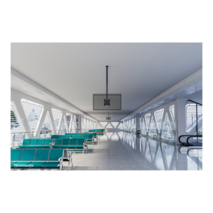 Neomounts CL35-340BL22 Dual Monitor/TV Mount Ceiling | Adjustable Height, Rotate, Tilt, Swivel | 23-42 " | Maximum weight (capacity) 45 kg | Black