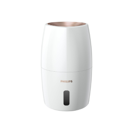Philips | HU2716/10 | Humidifier | 17 W | Water tank capacity 2 L | Suitable for rooms up to 32 m² | NanoCloud evaporation | Humidification capacity 200 ml/hr | White