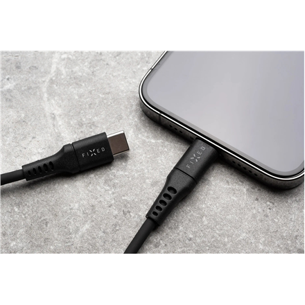 Fixed | Liquid Silicone Cable USB-C/USB-C | FIXDLS-CC05-BK