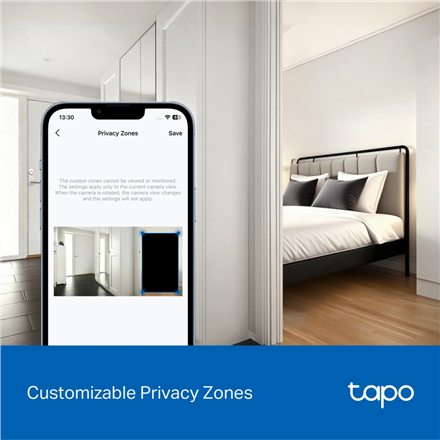 TP-LINK Tapo C250 | Pan/Tilt AI Home Security Wi-Fi Camera | PTZ | 8 MP | 4mm/F1.6 | H.265 | MicroSD Card up to 512 GB