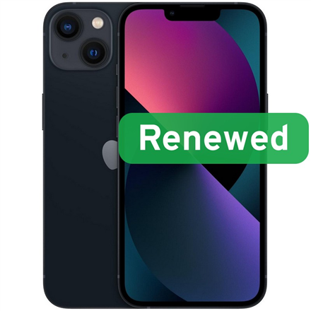 Apple Renewed Grade C | Apple iPhone 13 | Midnight | 6.1 " | Super Retina XDR OLED | 128 GB | 5G | iOS
