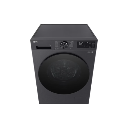 LG Washing machine | F4X5011TBB | Energy efficiency class A | Front loading | Washing capacity 11 kg | 1400 RPM | Depth 57 cm | Width 60 cm | Display | LED | Steam function | Direct drive | Wi-Fi | Matte Black