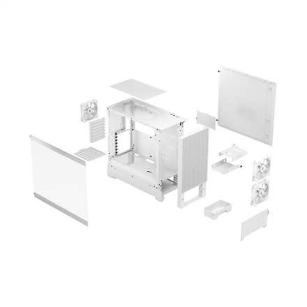 Fractal Design | Pop Air RGB | Side window | White TG Clear Tint | ATX, mATX, Mini ITX | ATX
